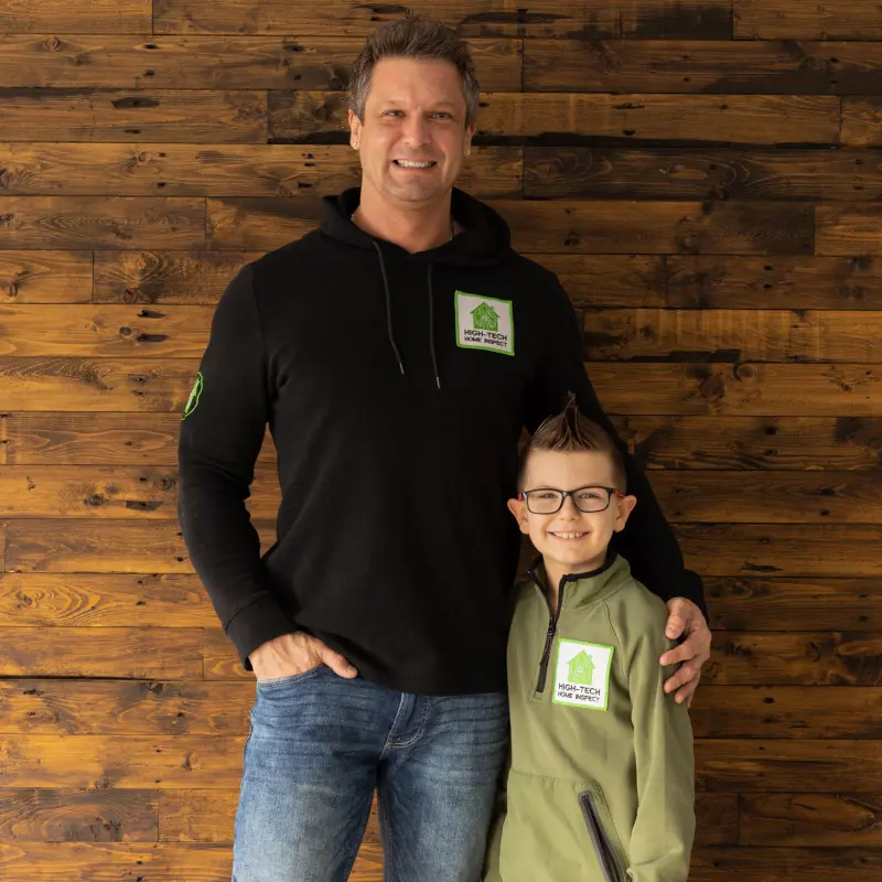 Your Edmonton Home Inspector Dathan Ferbey with his son